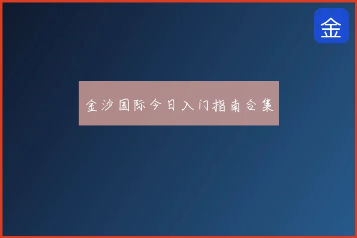金沙国际今日入门指南合集